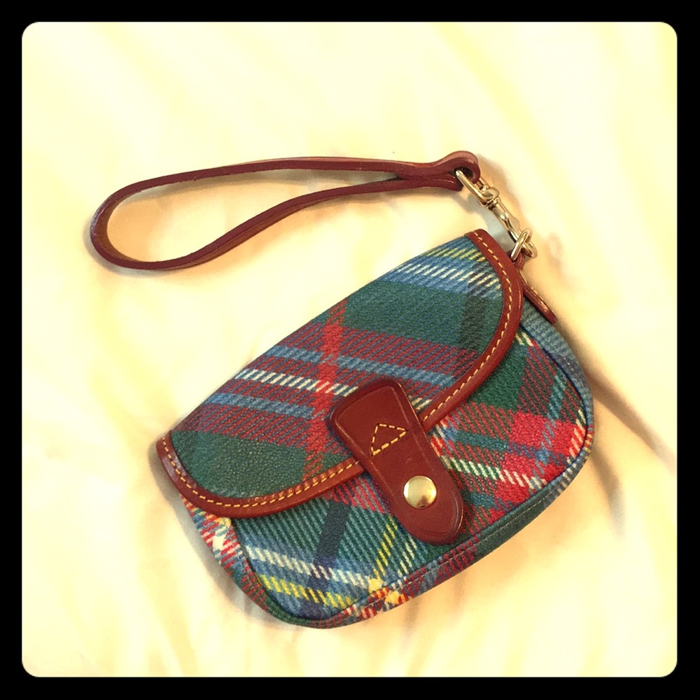 Donating 9/10 - Dooney & Burke / Plaid Wristlet
